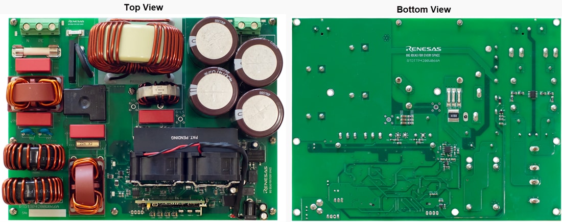 機械図面 - Renesas Electronics RTDTTP4200W066A GaN評価ボード