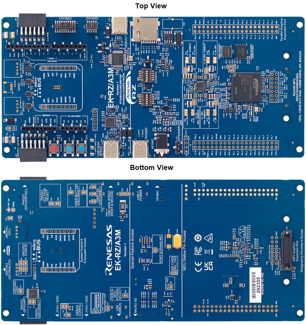 機械図面 - Renesas Electronics EK-RZ/A3M MPU用評価キット