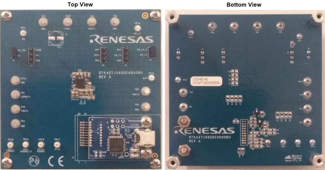機械図面 - Renesas Electronics RTKA271082DE0000BU評価ボード