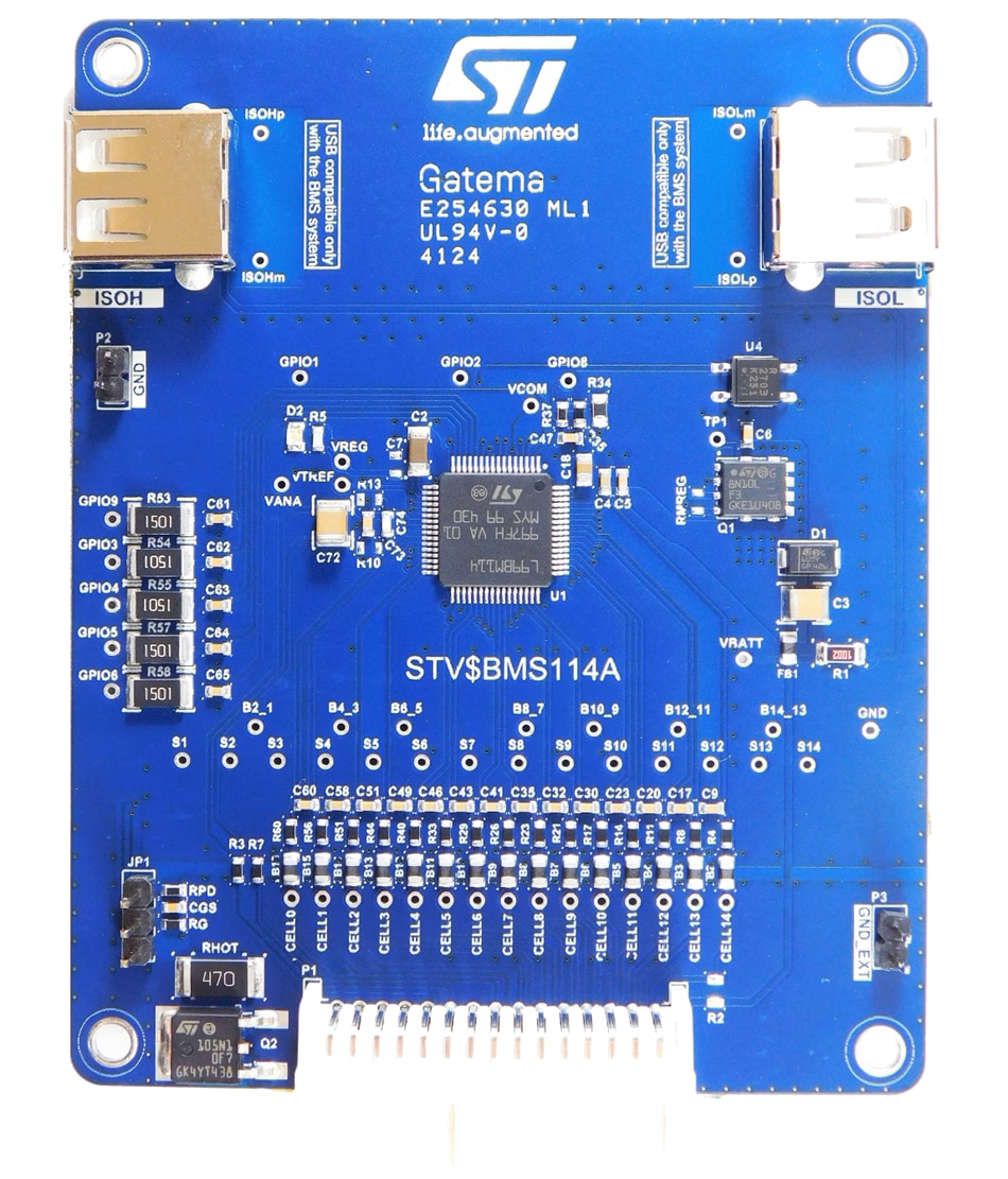 ロケーション回路 - STMicroelectronics STEVAL-BMS114 BMS評価ボード