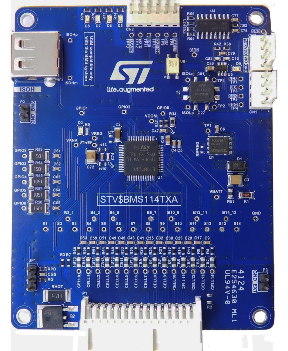 ロケーション回路 - STMicroelectronics STEVAL-BMS114TX BMS評価ボード