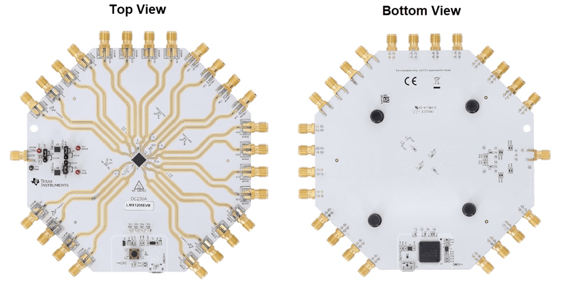 機械図面 - Texas Instruments LMX1205EVM評価モジュール (EVM)