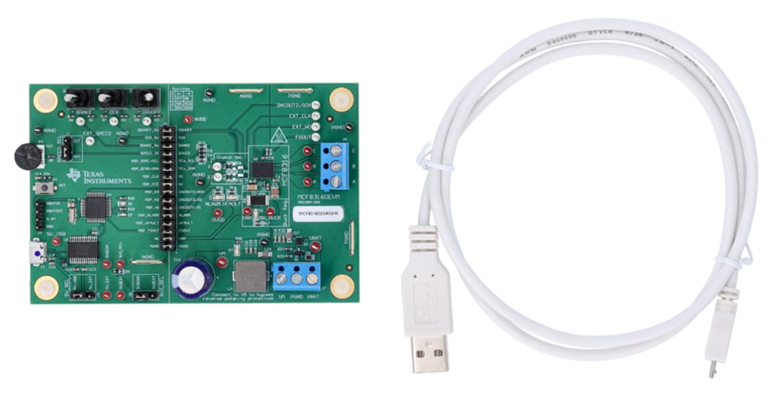 機械図面 - Texas Instruments MCF8316DEVMモータードライバ評価モジュール