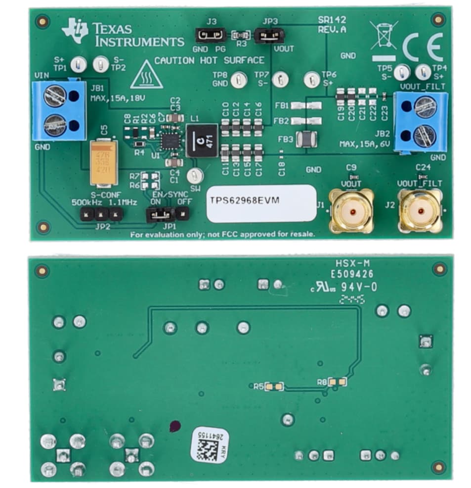 Texas Instruments TPS62968EVM 評価モジュール