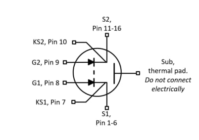 回路図 - Infineon Technologies CoolGaN™ 650V G5 双方向スイッチ (BDS)