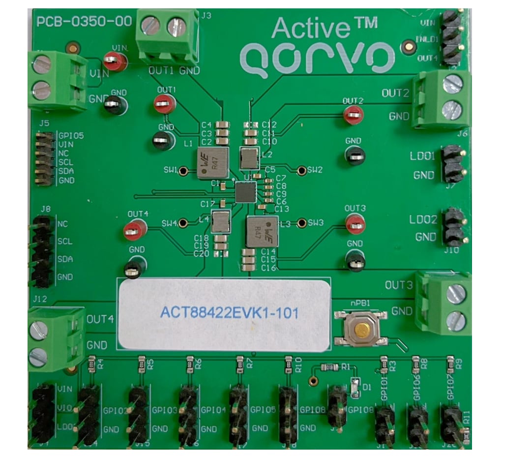 ロケーション回路 - Qorvo ACT88422EVK1-101評価キット
