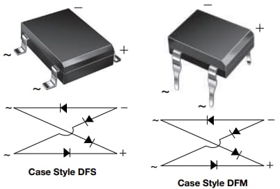 Vishay Semiconductors DF0x & DF1xブリッジ整流器
