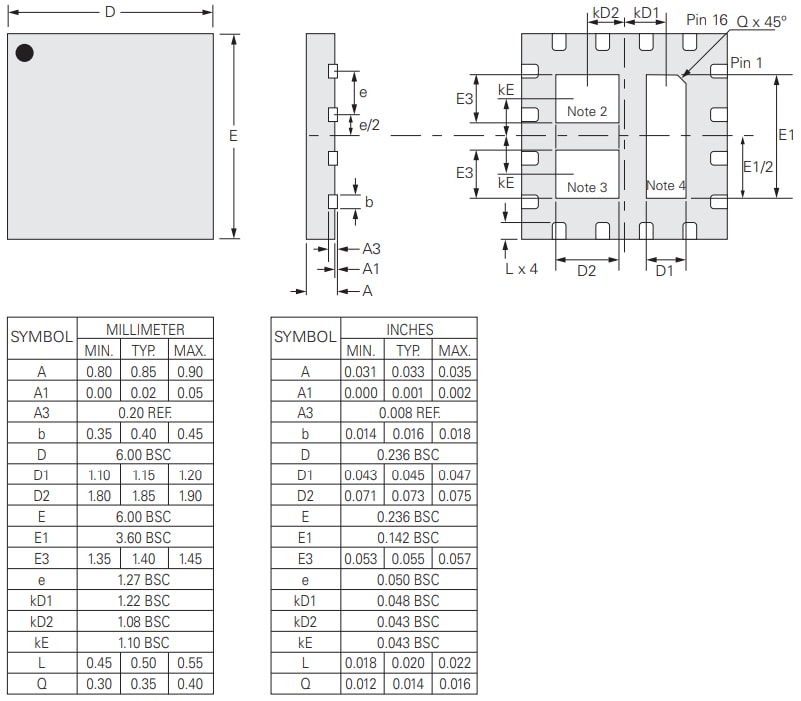 機械図面 - Littelfuse CPC2501Mソリッドステートリレー
