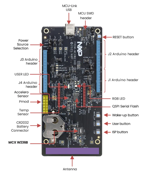 ロケーション回路 - NXP Semiconductors FRDM-MCXW23開発ボード