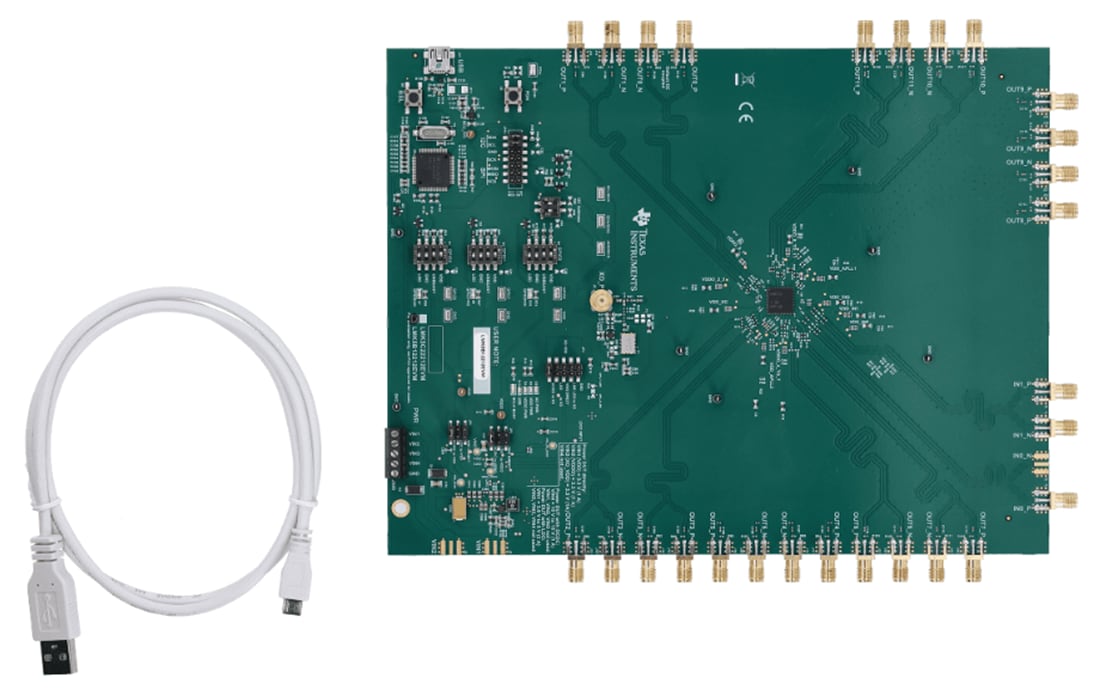 機械図面 - Texas Instruments LMK5B12212EVM評価モジュール (EVM)