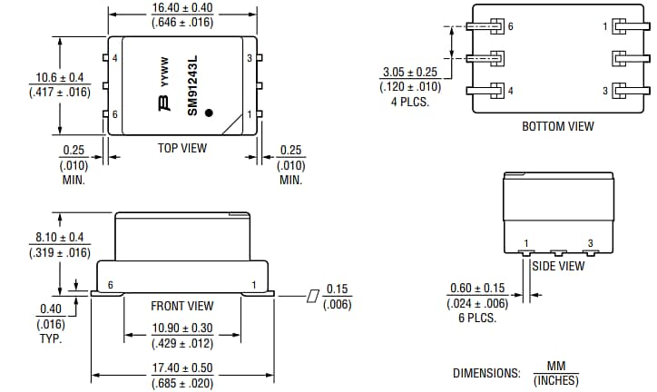 インフォグラフィック - Bourns SM91243L 強化ゲートドライバトランス
