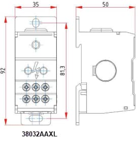 Amphenol Auxel 配電ブロック & 接続ラッチ