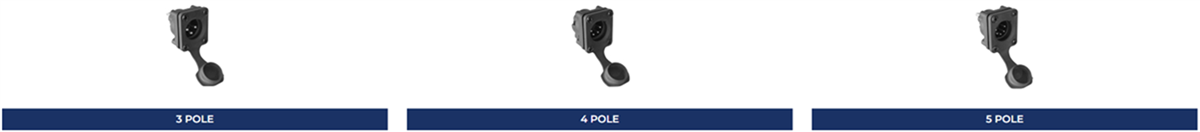 Amphenol Audio AXシリーズ IP65定格 XLRコネクタ