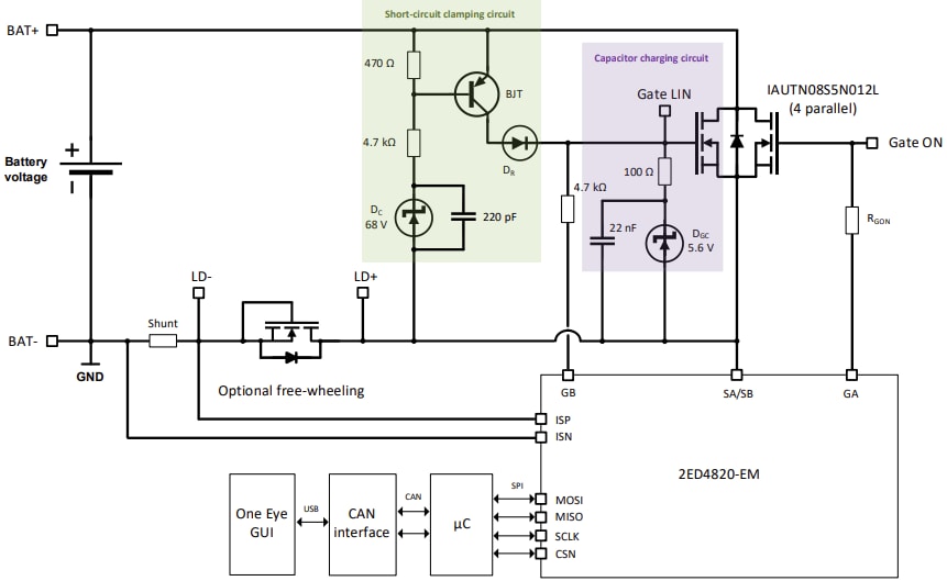 回路図 - Infineon Technologies DG_48V_SWITCH_KIT評価ボード