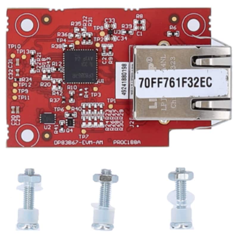 機械図面 - Texas Instruments DP83867-EVM-AM イーサネットPHYアドオン・ボード