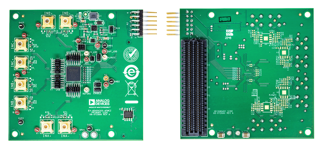 Analog Devices Inc. EV-ADAQ4370、EV-ADAQ4380、EV-ADAQ4381ボード