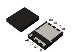 機械図面 - ROHM Semiconductor RS7パワーMOSFET