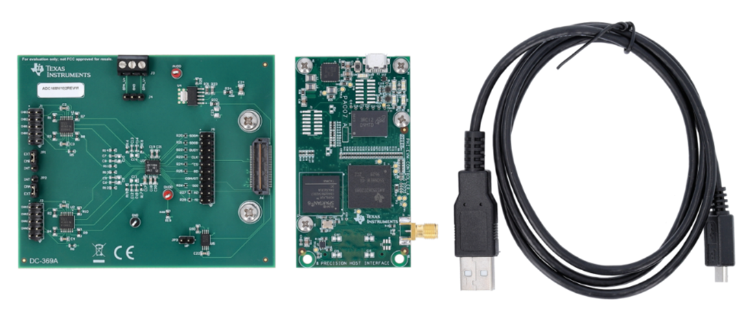 機械図面 - Texas Instruments ADC168M102REVM-PDK性能デモキット