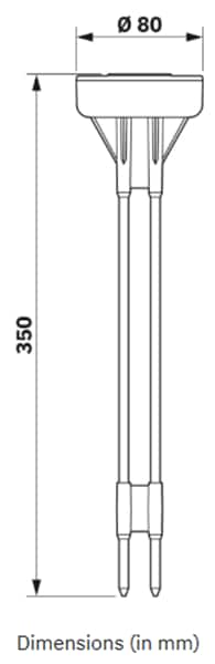 機械図面 - Phoenix Contact PMD EM M-30 LR 土壌水分センサ