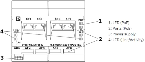 機械図面 - Phoenix Contact REG産業用イーサネットスイッチ