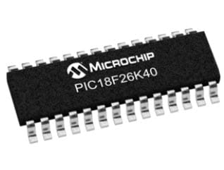 Microchip&nbsp;PIC18Fx K40高性能マイクロコントローラ