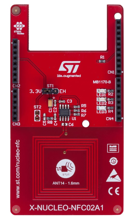 X-NUCLEO-NFC02A1ダイナミックNFCタグ拡張ボード