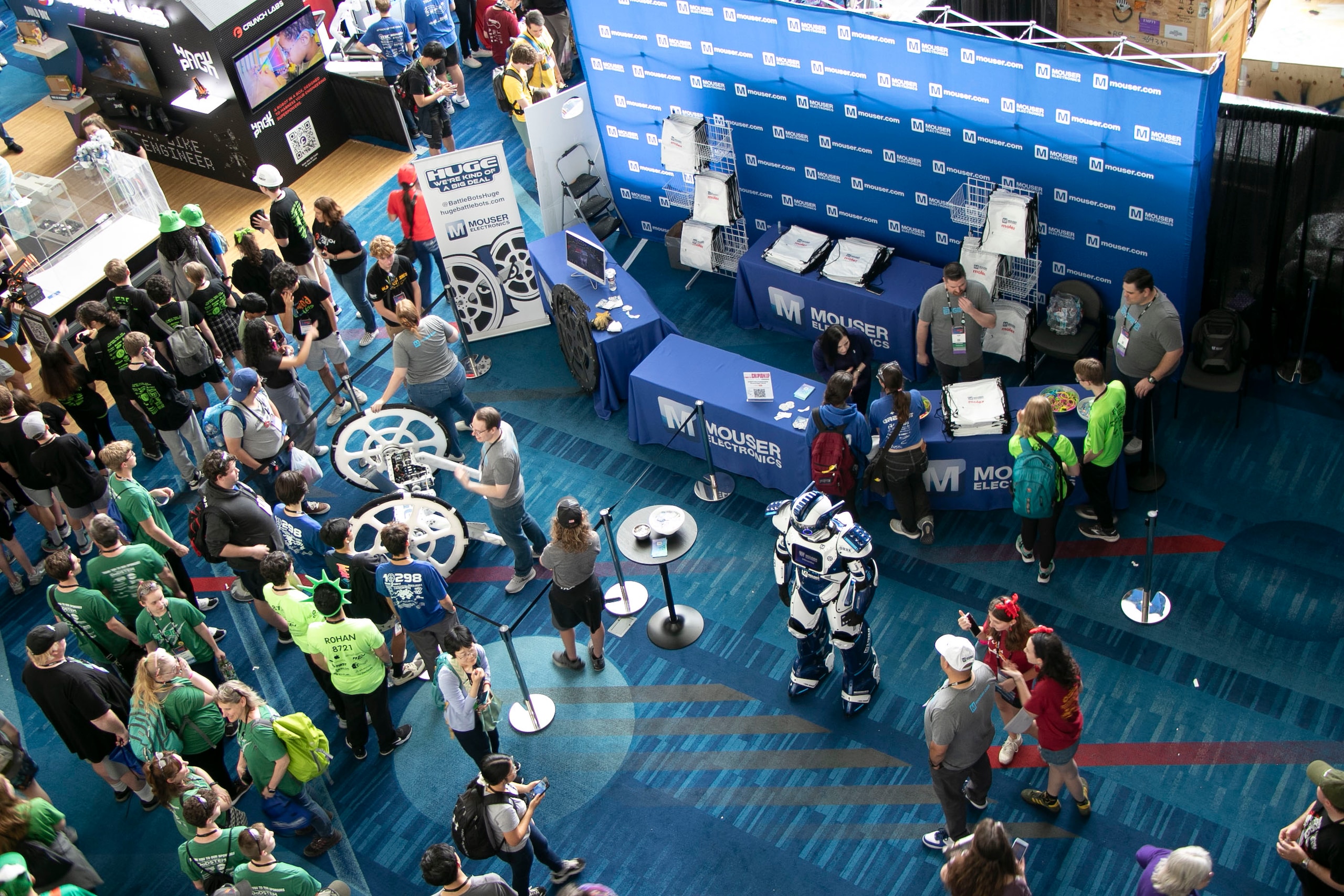 Mouser Electronic's booth at the 2025 First Championship Innovation Faire