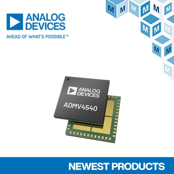 マウザー、Analog Devicesの ADMV4540 Kバンド直交復調器の取り扱いを開始