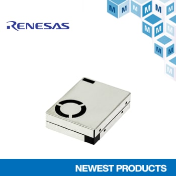 Renesas Electronicsの室内空気質モニタリング向け オールインワン型センサモジュールRRH62000の取り扱いを開始