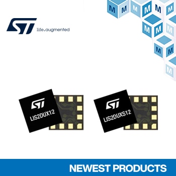 STMicroelectronics の「LIS2DUX12/LIS2DUXS12超低消費電力加速度センサ」の取り扱いを開始